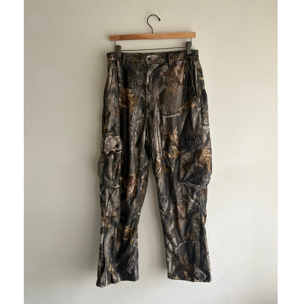 Field & Stream Camouflage cargo Pants Woodland streetwear sportswear hunting 90s